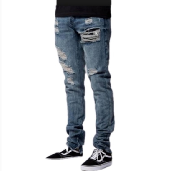 Reckless Distressed Slim Jeans 